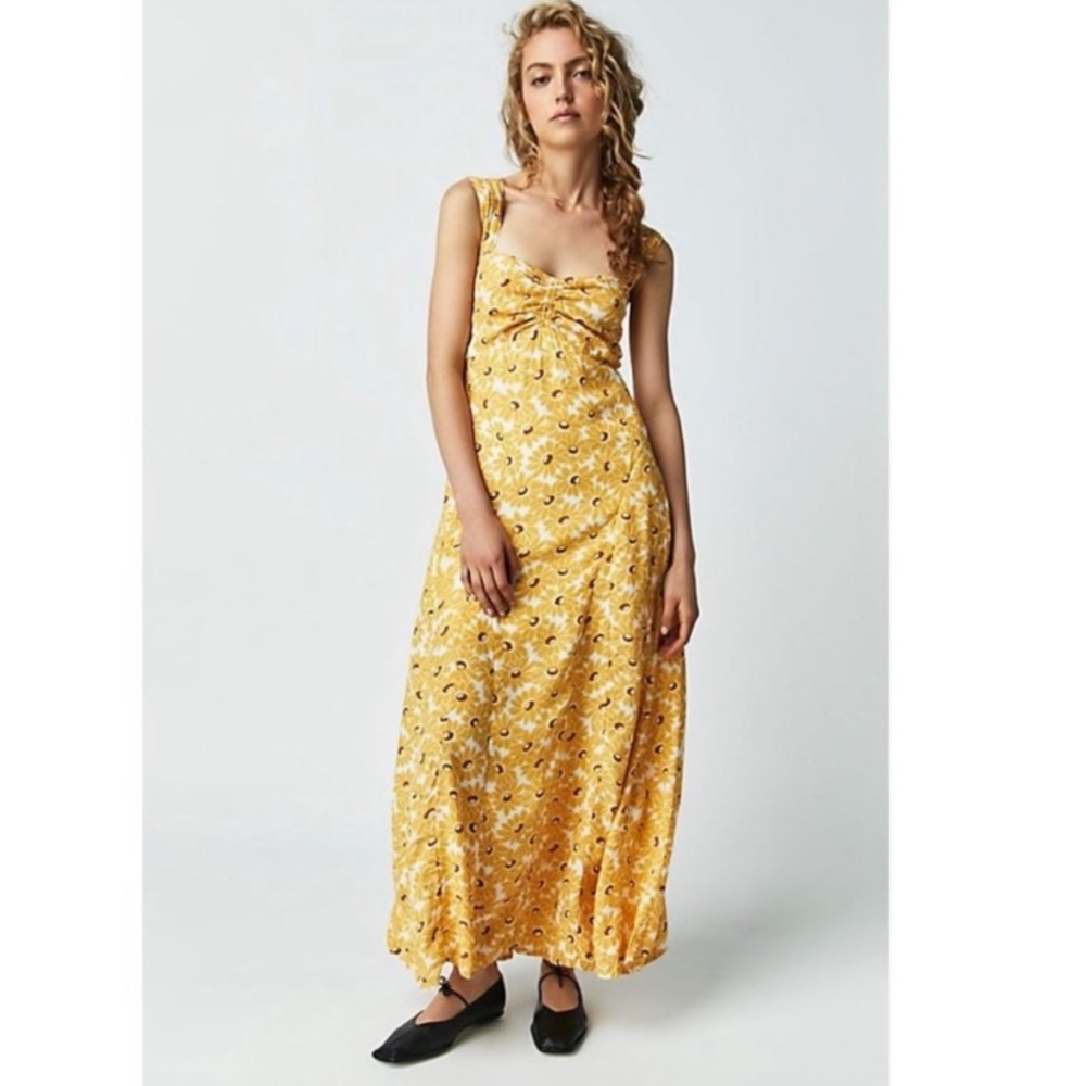 Free People Rosalie Midi Dress Sizes S New With Tags - Picture 2 of 8